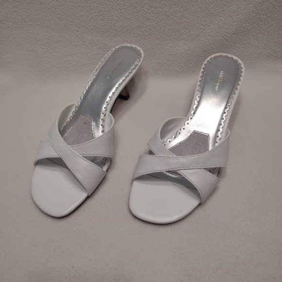 Croft&Barrow white heels - Picture 2 of 7